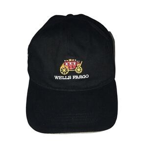 Wells Fargo Wagon Logo Black Baseball Hat